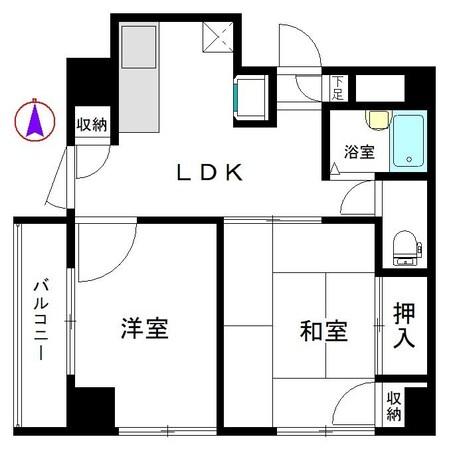 亀戸駅 徒歩5分 4階の物件間取画像